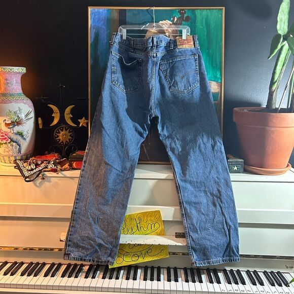 Levi's 505 Relaxed Fit Blue Jeans 38" x 30" - Picture 5 of 15